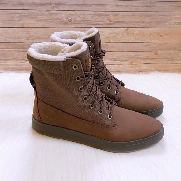 Timberland Davis Square Roll Top Brown Boots - Picture 1 of 7